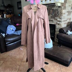 Solitaire Women's Brown Trench Coat